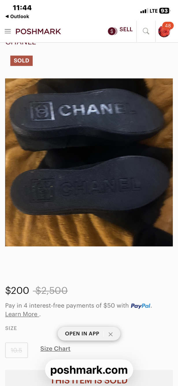 Chanel black suede winter boots